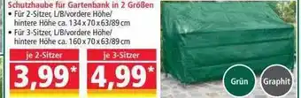 Norma Schutzhaube für gartenbank in 2 größen Angebot