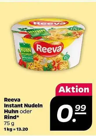 NETTO Reeva instant nudeln huhn oder rind Angebot