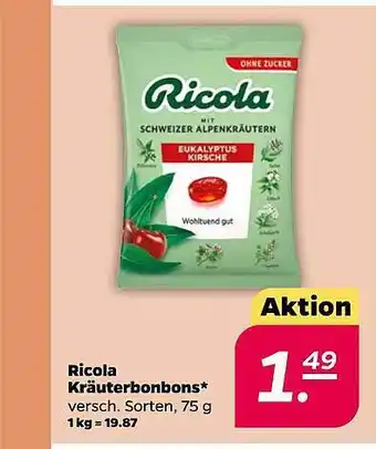 NETTO Ricola kräuterbonbons Angebot