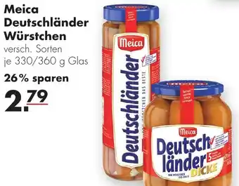 Handelshof Meica Deutschländer Würstchen 330/360 g Glas Angebot