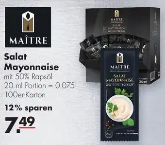 Handelshof Maître Salat Mayonnaise 100er Karton Angebot