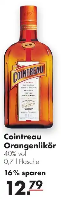 Handelshof Cointreau Orangenlikör 0,7 L Flasche Angebot