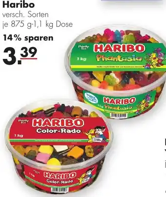 Handelshof Haribo 875 g - 1,1 kg Dose Angebot