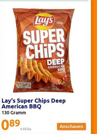 Action Lay's super chips deep american bbq Angebot