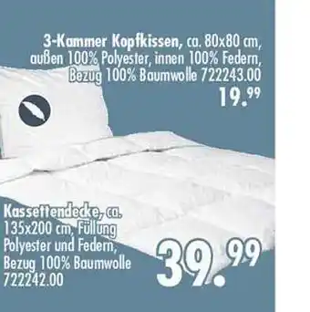 Möbel Boss 3-kammer kopfkissen, kassettendecke Angebot