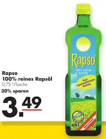 Handelshof Rapso 100% Reines Rapsöl 0,75 L Flasche Angebot