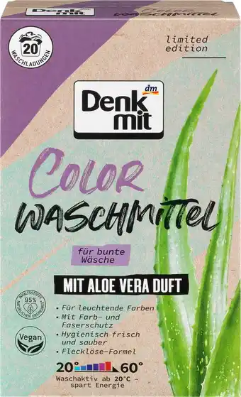 dm drogerie Denkmit colorwaschmittel pulver aloe vera Angebot