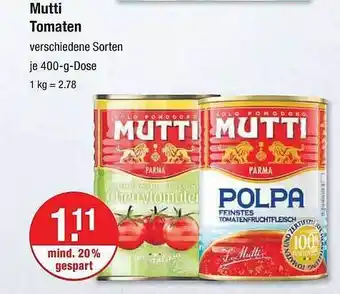 V Markt Mutti tomaten Angebot