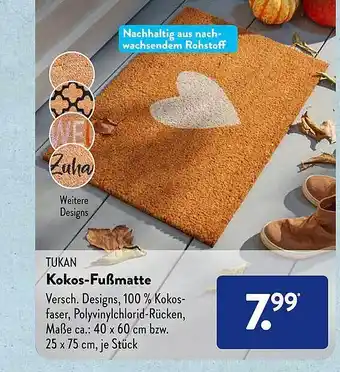 Aldi Süd Tukan kokos-fußmatte Angebot