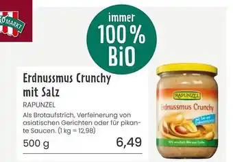 Superbiomarkt Erdnussmus crunchy mit salz Angebot