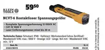 Conrad Klein tools ncvt-6 kontaktloser spannungsprüfer Angebot