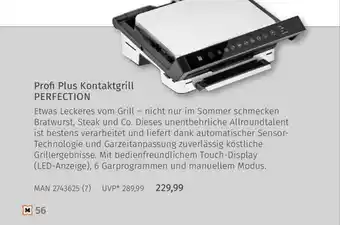 Müller Profi plus kontaktgrill perfection Angebot