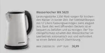 Müller Wasserkocher wk 5620 Angebot