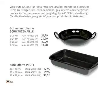 Müller Schlemmerpfanne schwarzemaille oder auflaufform profi Angebot