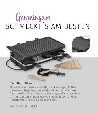 Müller Raclette geneva Angebot