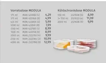 Müller Vorratsdose modula oder kühlschrankdose modula Angebot