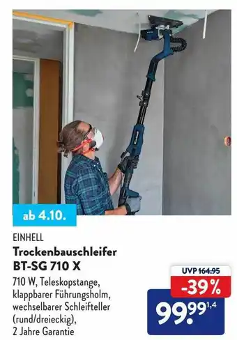 Aldi Süd Einhell trockenbauschleifer bt-sg 710 x Angebot