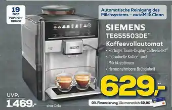 Euronics XXL Siemens te655503de kaffeevollautomat Angebot