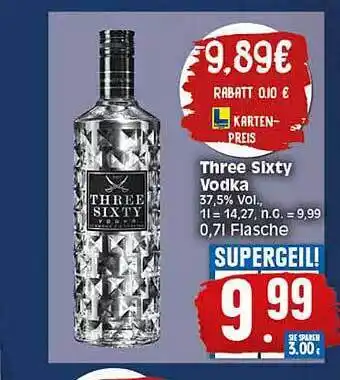 Elli Markt Three sixty vodka Angebot