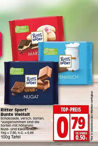 Elli Markt Ritter sport bunte vielfalt Angebot