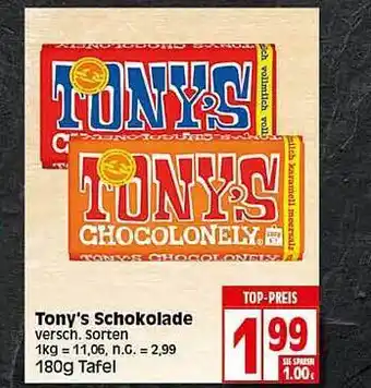 Elli Markt Tony's schokolade Angebot