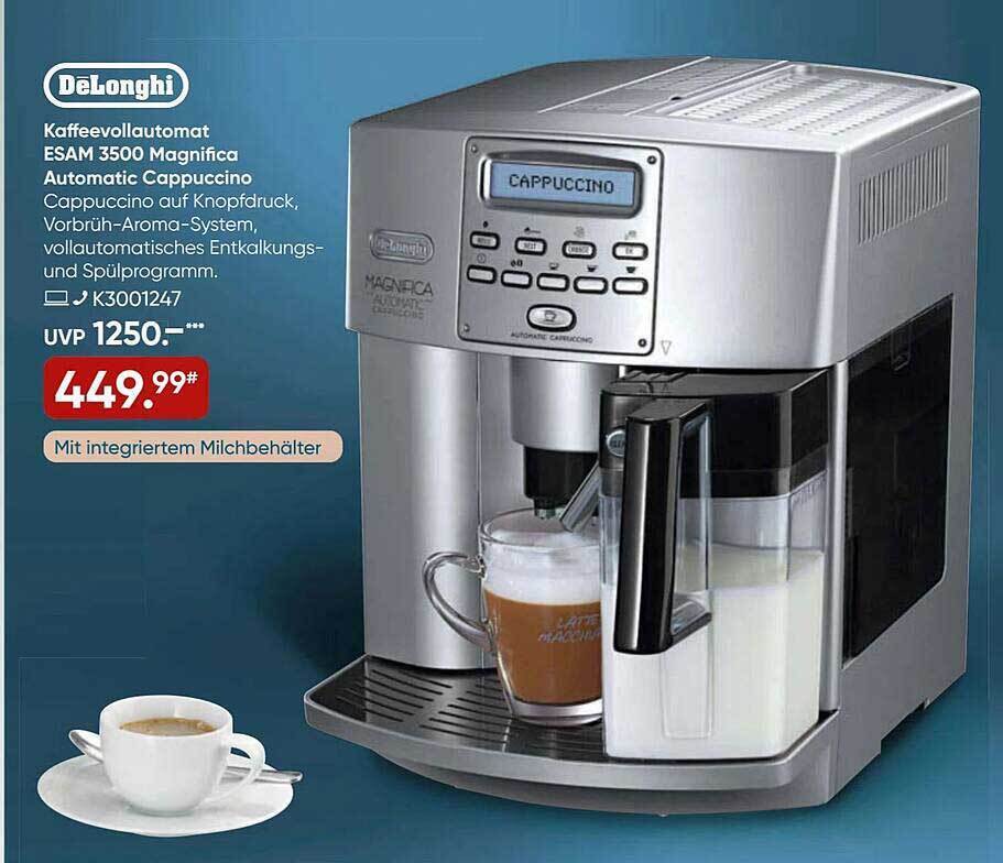 Dëlonghi kaffeevollautomat esam 3500 magnifica automatic cappuccino