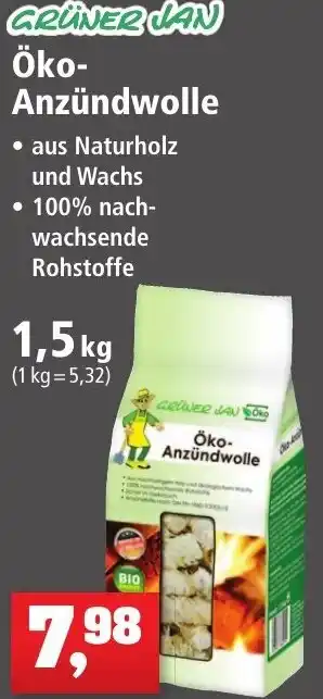 Thomas Philipps Grüner Jan Öko Anzündwolle 1,5 kg Angebot