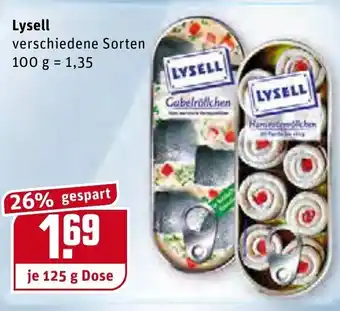 REWE Lysell 125g Dose Angebot