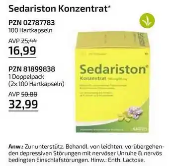 Aliva Sedariston konzetrat Angebot