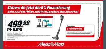 MediaMarkt Philips xc8347.01 speedpro max aqua plus kabelloser akkusauger mit stiel Angebot