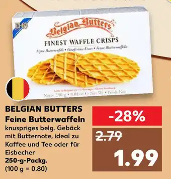 Kaufland Belgian Butters Feine Butterwaffeln 250g Angebot