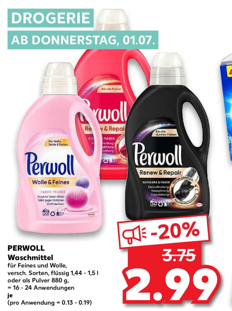 Perwoll Waschmittel Angebot bei Kaufland