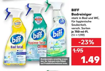 Kaufland BIFF Badreiniger 750ml Angebot