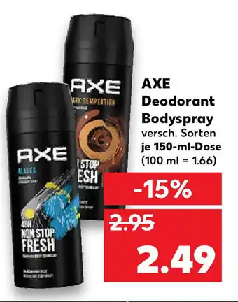 Kaufland Axe Deodorant Bodyspray 150ml Angebot