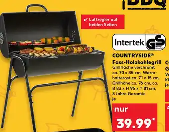 Kaufland Countryside Fass Holzkohlegrill Angebot