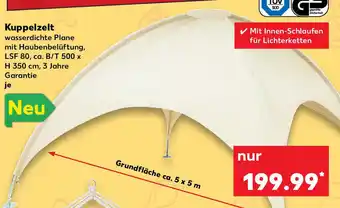 Kaufland Kuppelzelt Angebot