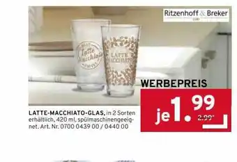 Möbel Heinrich Latte-macchiato-glas ritzenhoff & breker Angebot