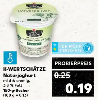 Kaufland K-Wertschätze Naturjoghurt 150g Becher Angebot