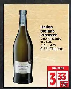 Edeka Italien giolano prosecco Angebot