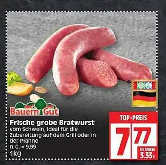 Edeka Bauerngut frische grobe bratwurst Angebot