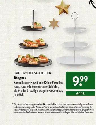 Aldi Süd Crofton chef's collection etagere Angebot