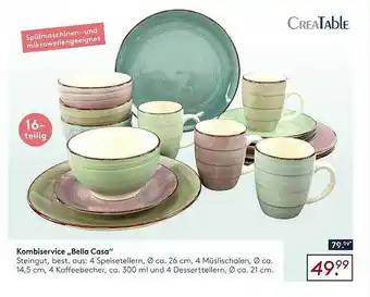 Möbel Rieger Kombiservice „bella casa“ creatable Angebot