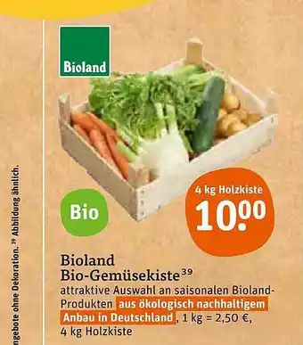 tegut Bioland Bio Gemüsekiste 4kg Angebot