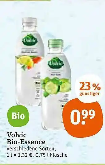 tegut Volvic Bio Essence 0,75L Angebot