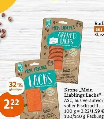 tegut Krone „Mein Lieblings Lachs” 100/140g Angebot