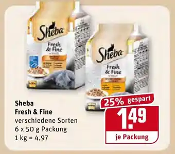 REWE Sheba Fresh & Fine 6x50g Angebot