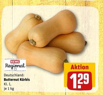 REWE Rewe regional butternut kürbis Angebot