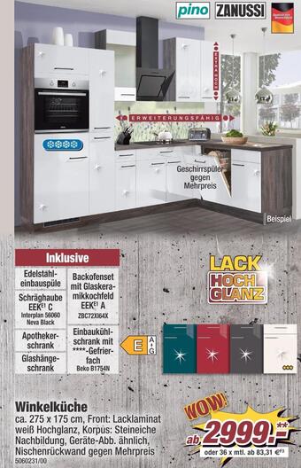Poco Pino winkelküche Angebot
