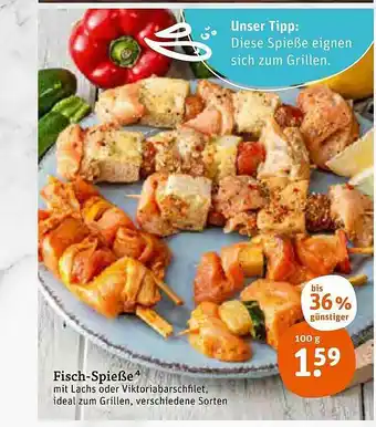 tegut Fisch Spieße 100g Angebot