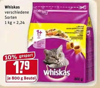 REWE Whiskas 800g Beutel Angebot